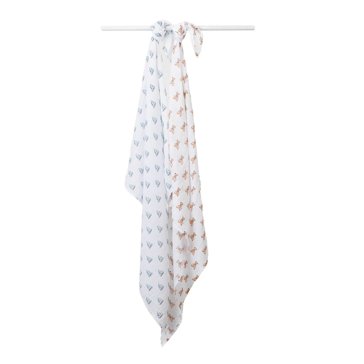 2 Pack Swaddles - Vintage Bear & Sailboat