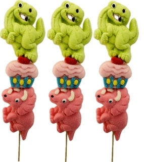 Dino 3pc Marshmallow Kabob
