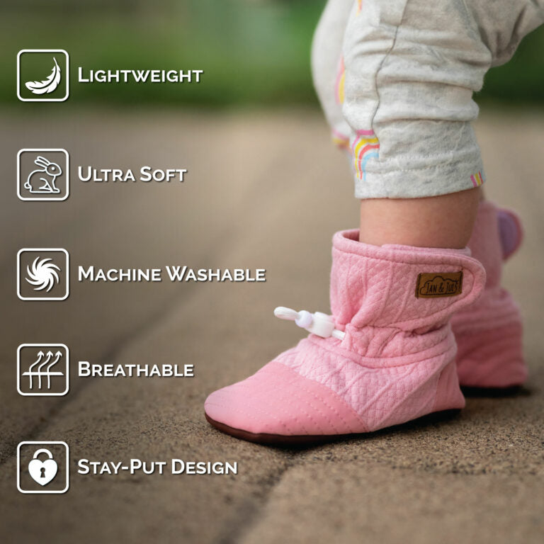 Baby Stay-Put Cozy Booties | Navy