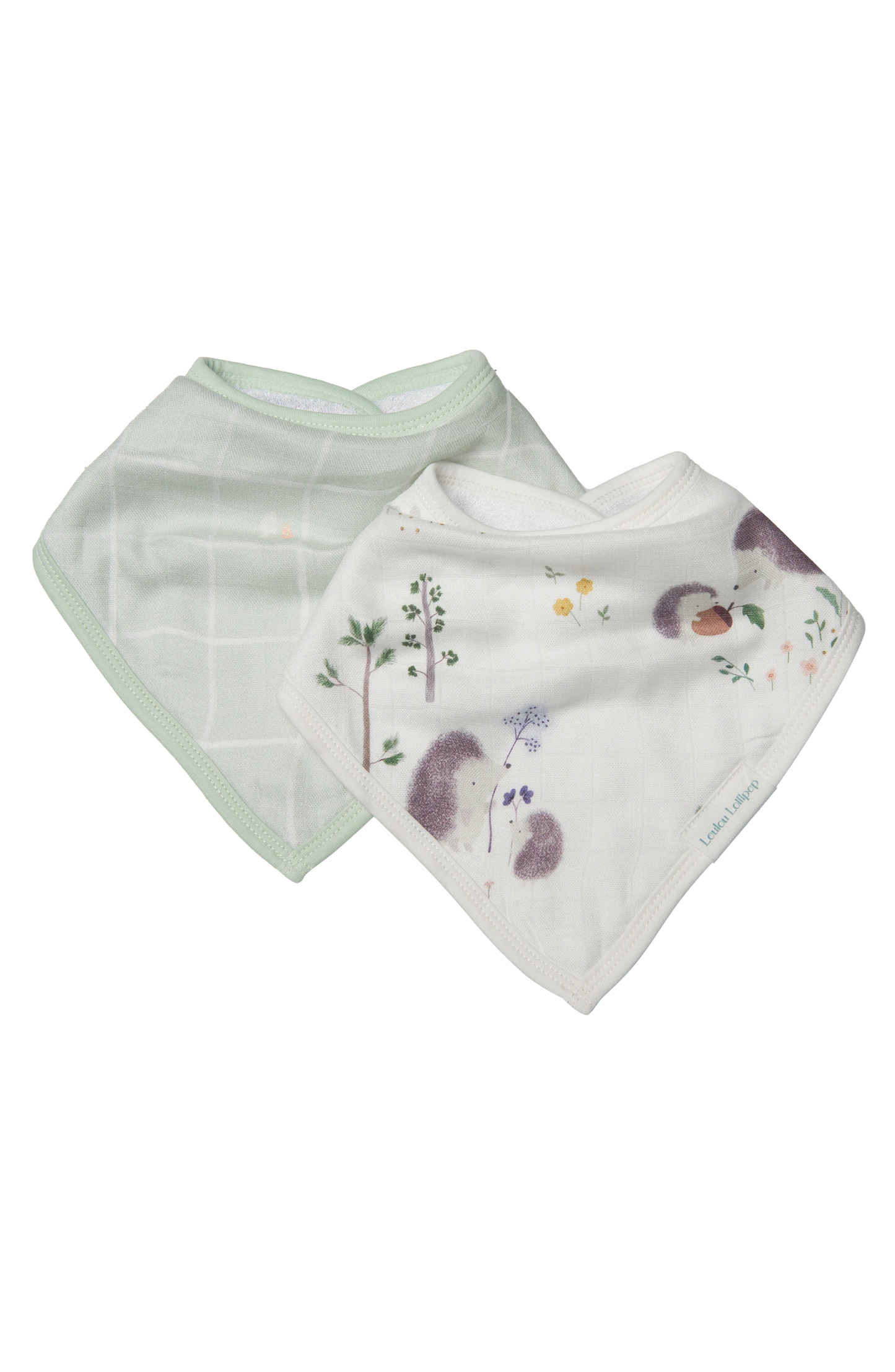 Bandana Bib Set - 2 Pack - Hedgehogs