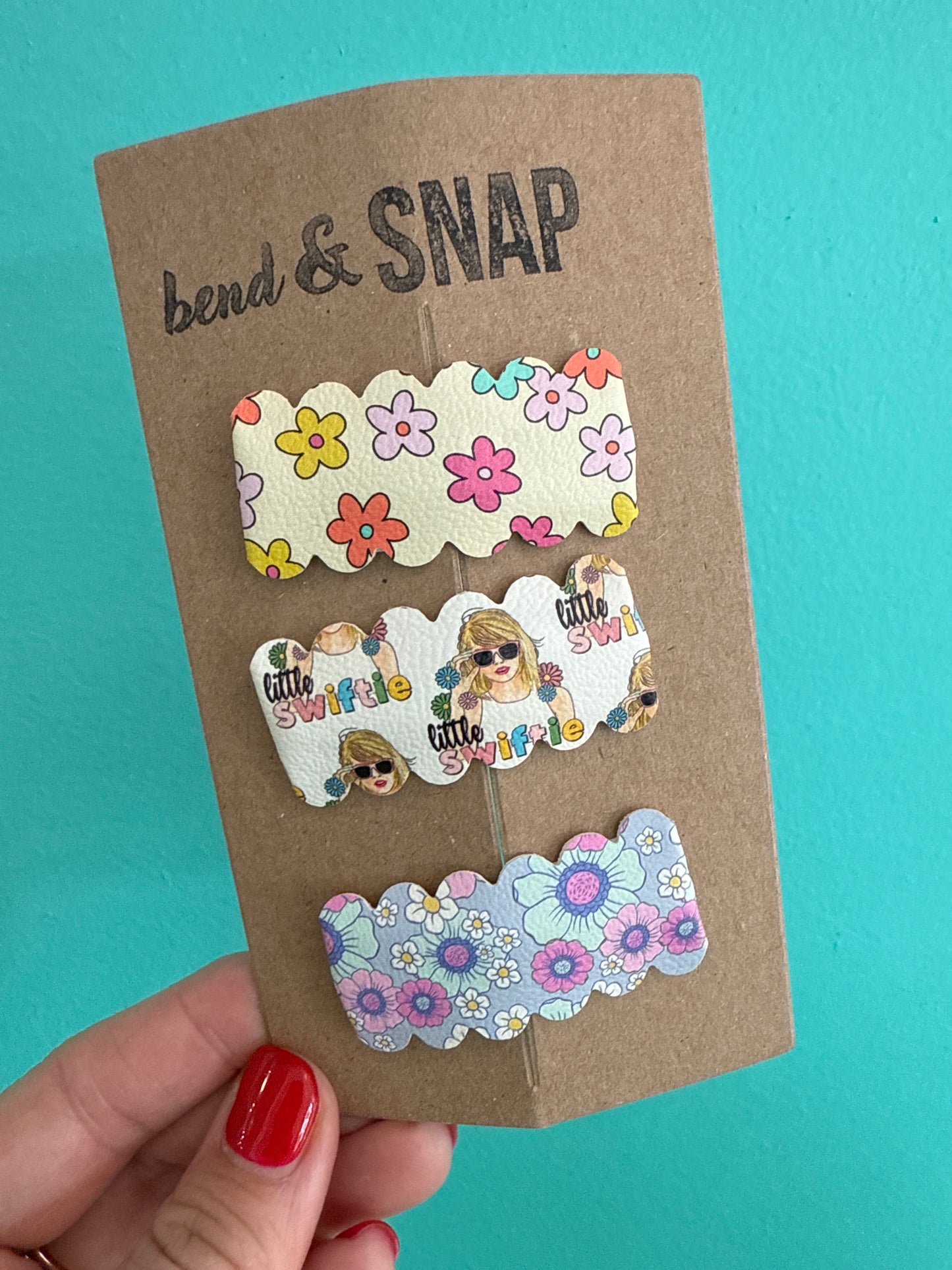 Flowers-Little Swiftie-Flowers Snap Clips 3 Pack