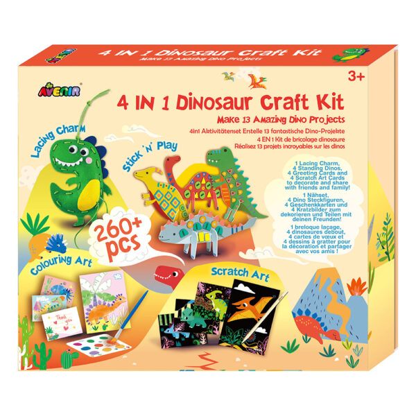 4-IN-1 DINOSAUR CRAFT KIT