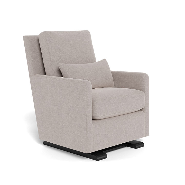 Como Glider Sand Fabric with Espresso Feet