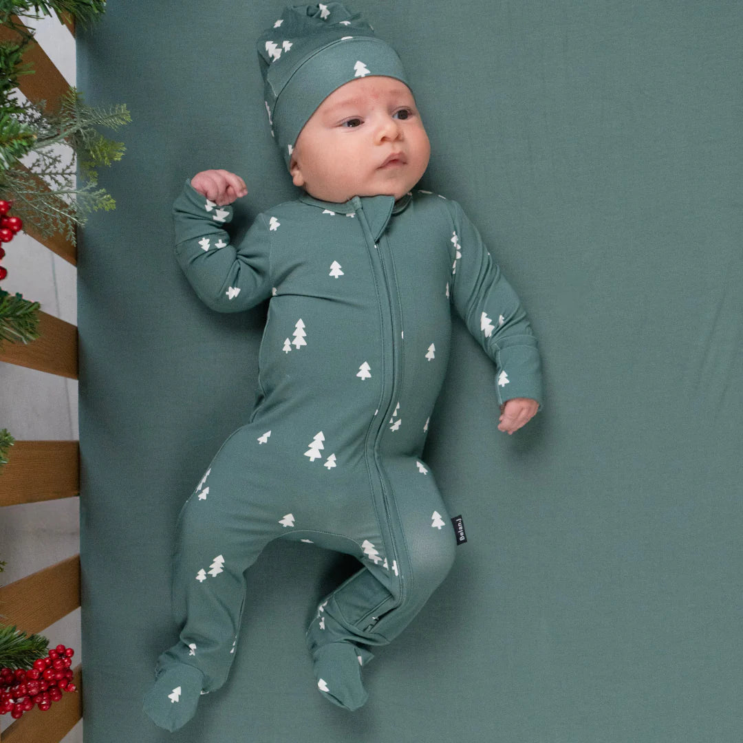 Tiny Trees Footed Zipper Sleeper