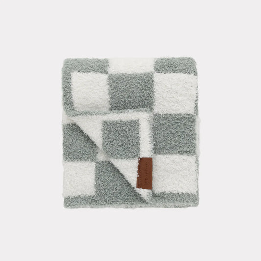 Meadow Check Plush Blanket