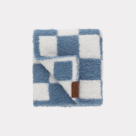 Denim Check Plush Blanket