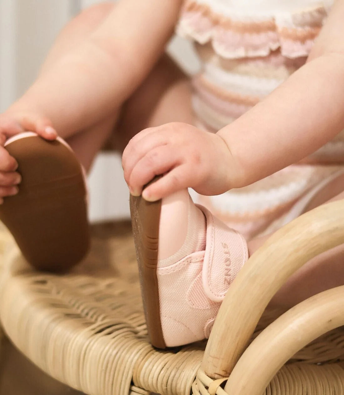 Haze Pink Cruiser™ Natural Shoes for Babies (Size 4-7)