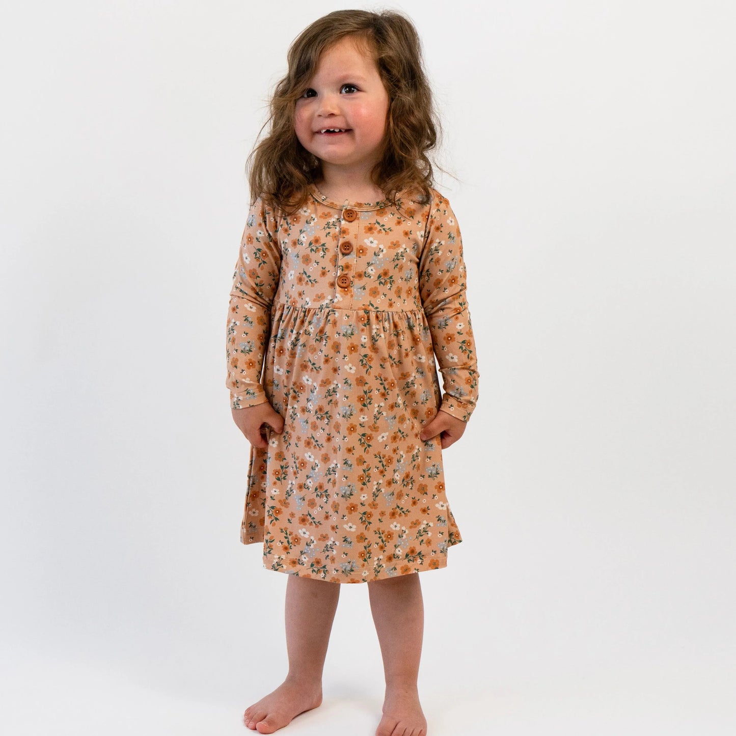 Amber Garden Long Sleeve Peplum Dress