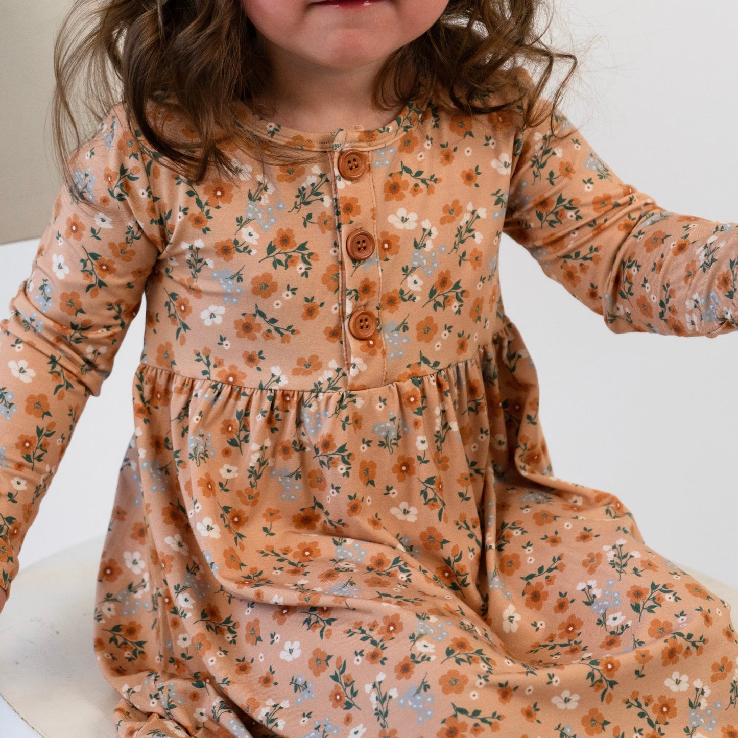 Amber Garden Long Sleeve Peplum Dress