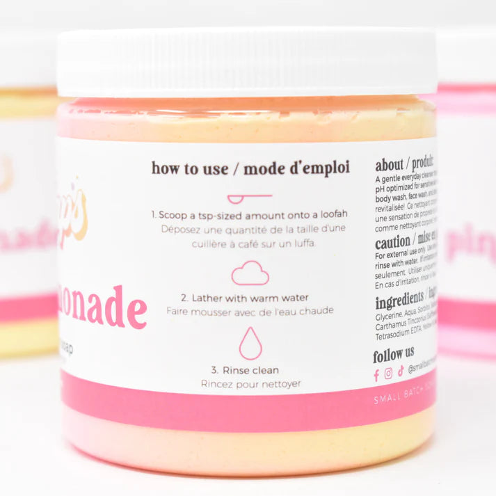Pink Lemonade Whipped Soap