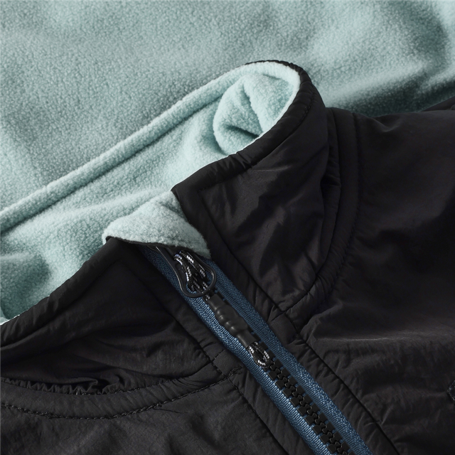 Colour Black Fleece Zip Jacket - Blue/Light Blue/Black