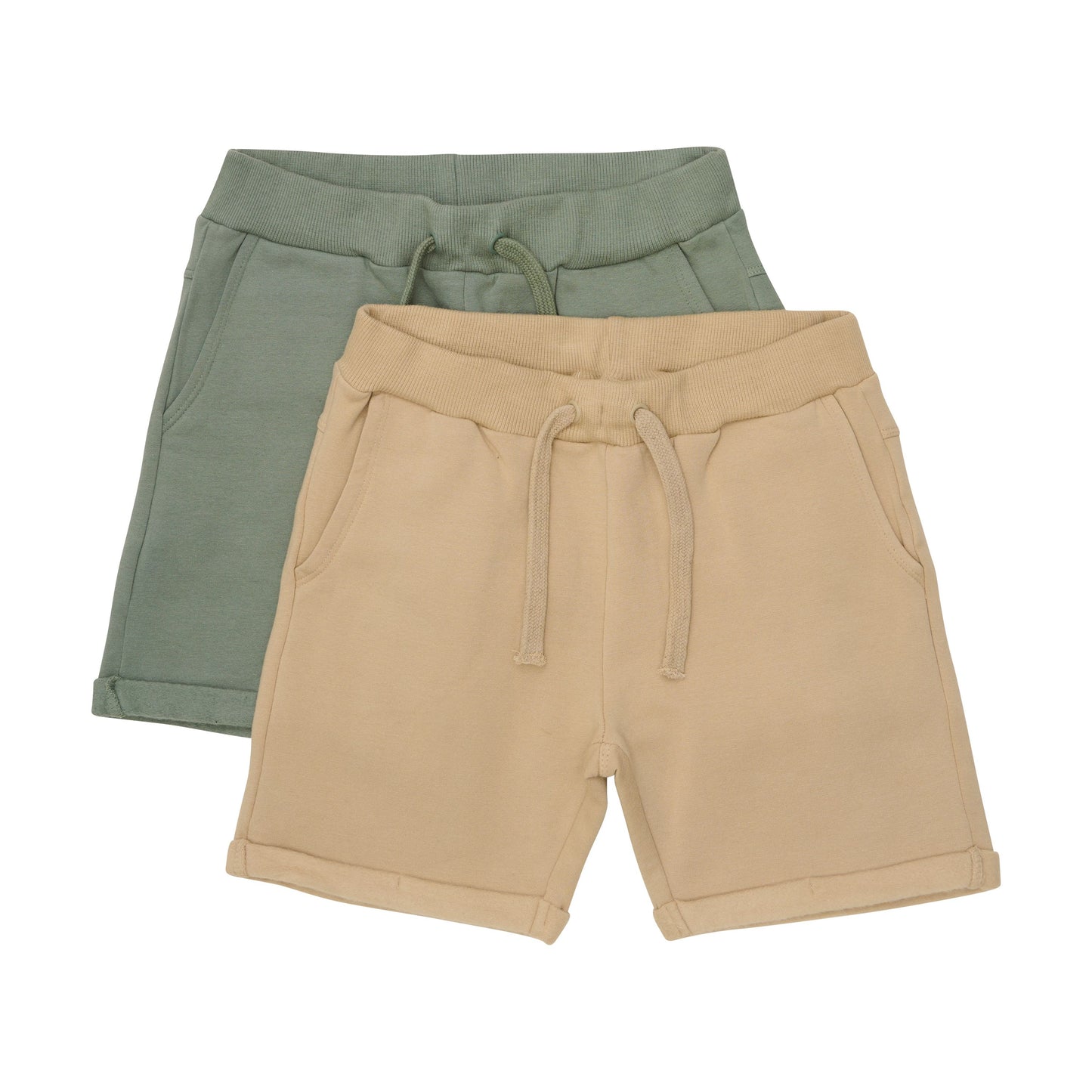 2 Pack Olive/Beige Shorts