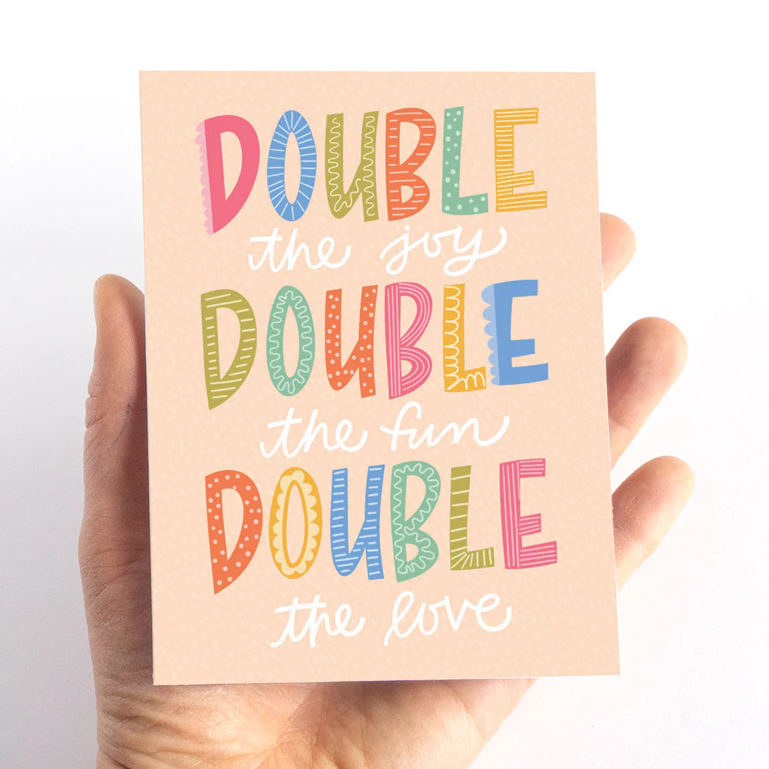 Double the Joy Card for Twins