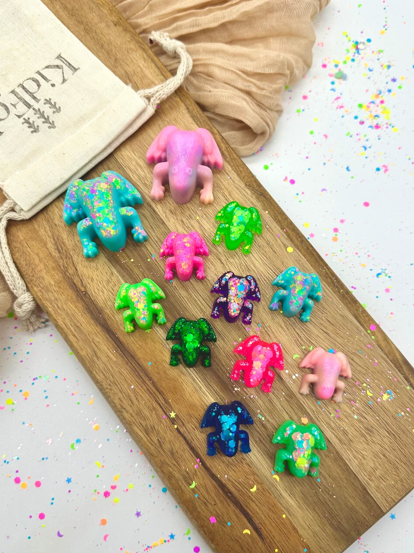 Resin Frog Family