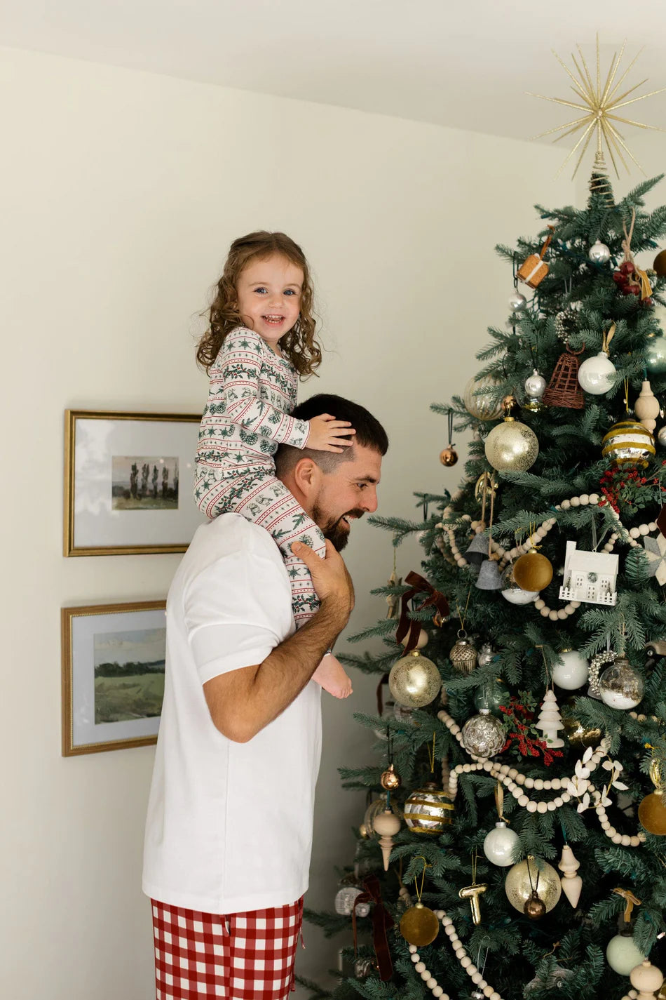 Red Gingham Men's Bamboo Lounge Pant