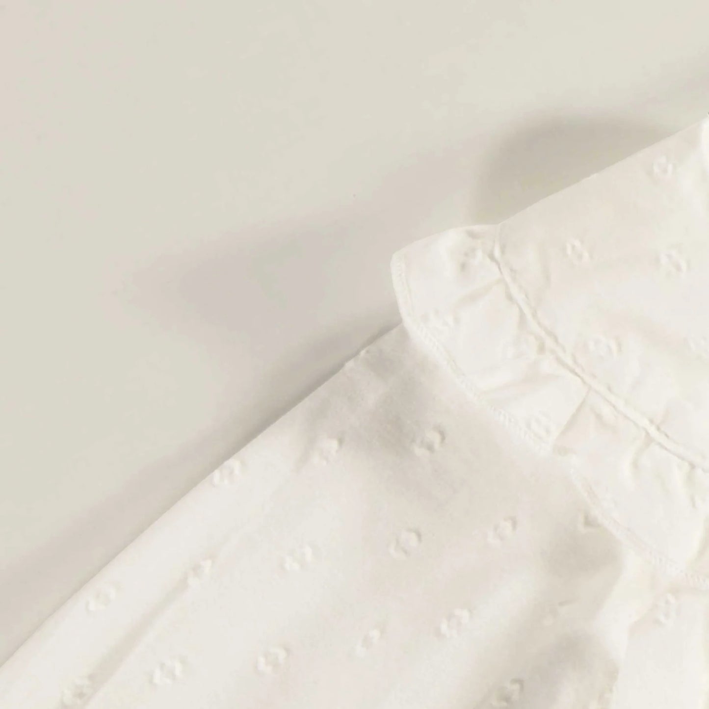 Baby White Ruffle Collar Shirt