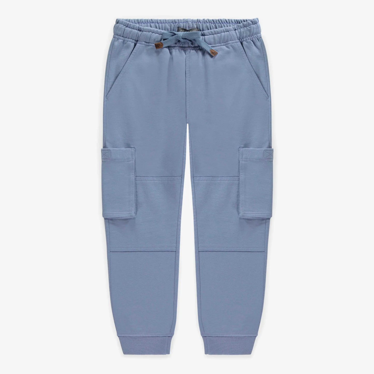 Kids Blue Relaxed Cotton Pants