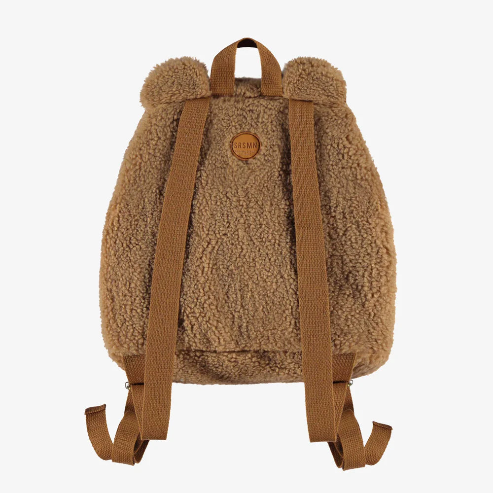 Brown Sherpa Bear Backpack for Kids