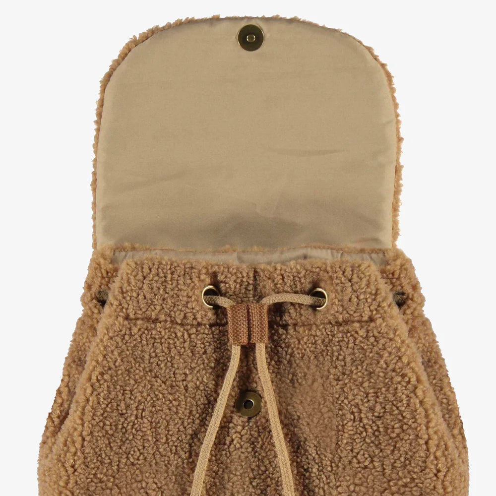 Brown Sherpa Bear Backpack for Kids
