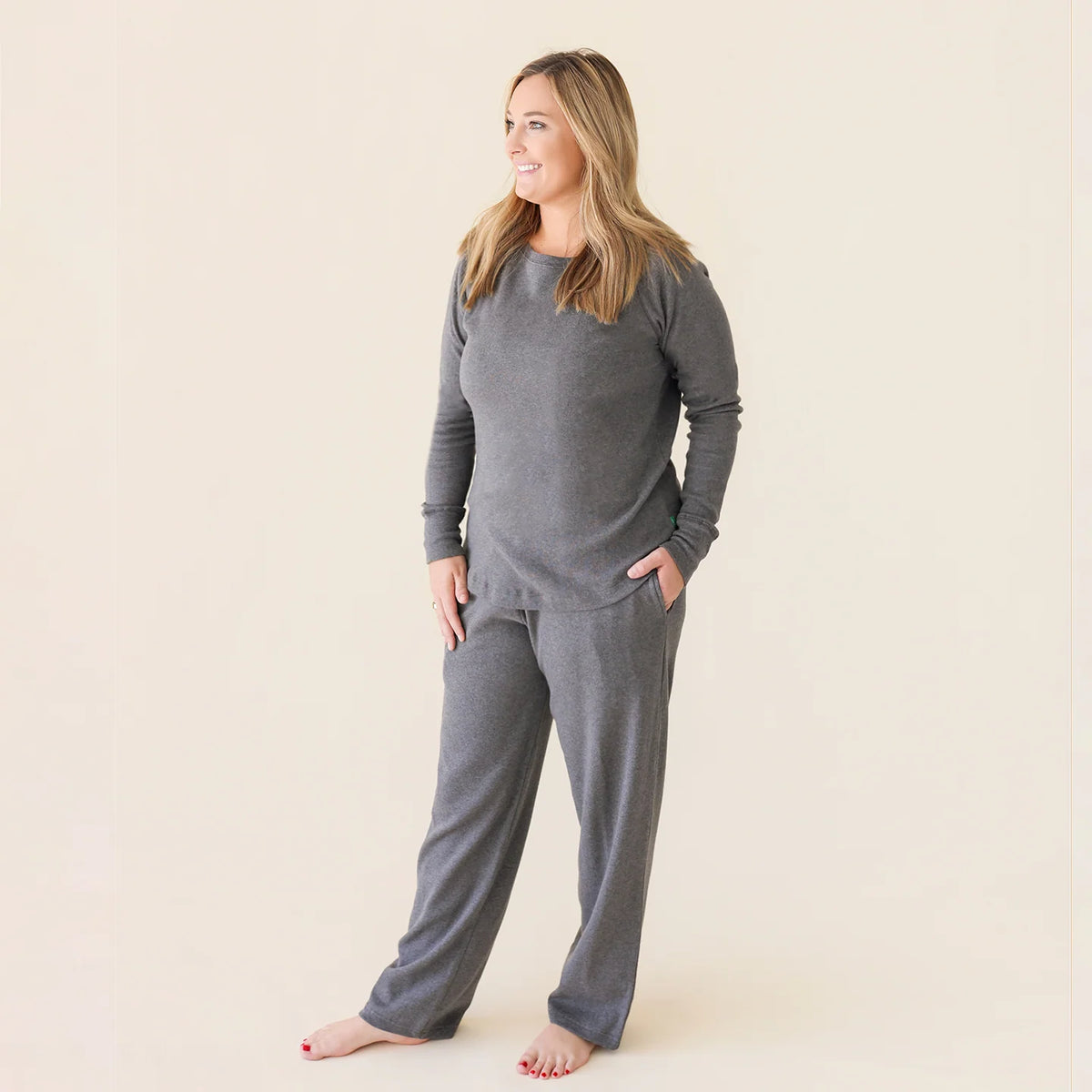 Charcoal Melange Organic Women's Pajamas