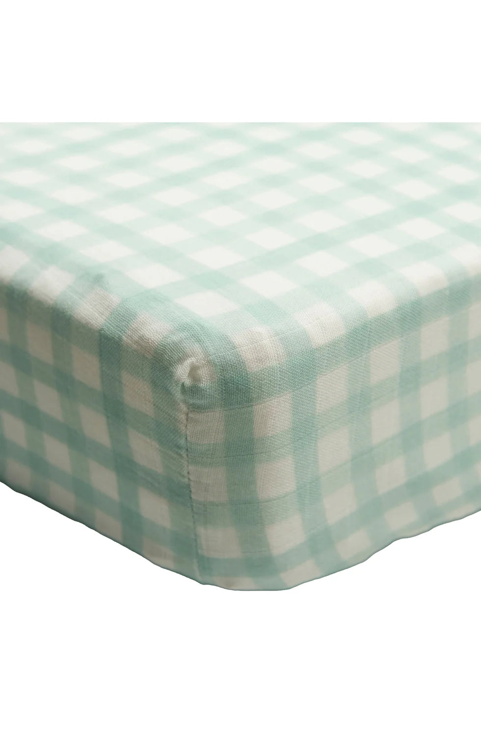 Water Colour Stripe Muslin Fitted Crib Sheet