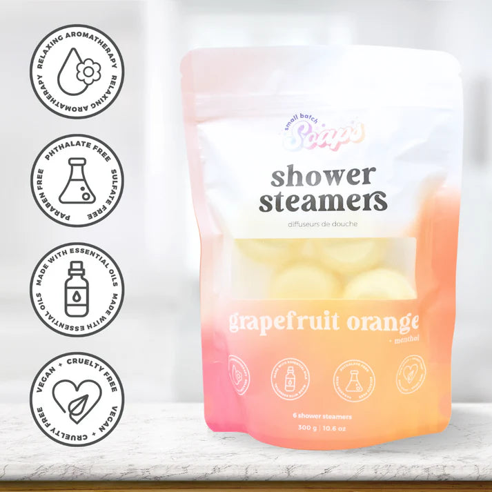 Grapefruit Orange Shower Steamers 6-Pack