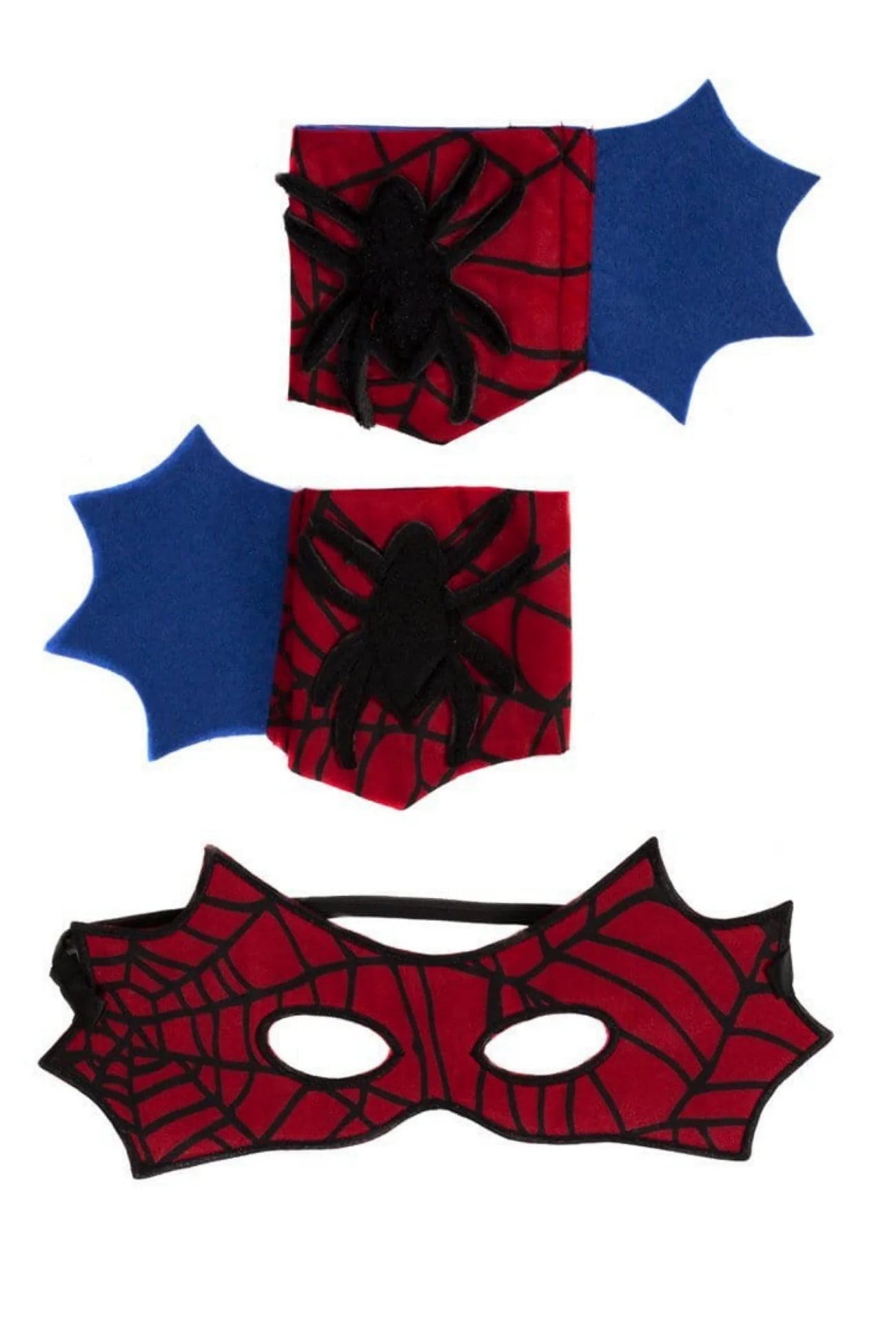 Spider Cape Set with Mask and Cuffs (3-4)