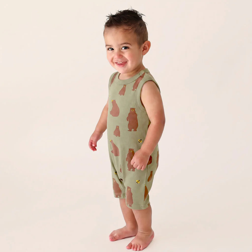 Bears Organic Tank Rompers