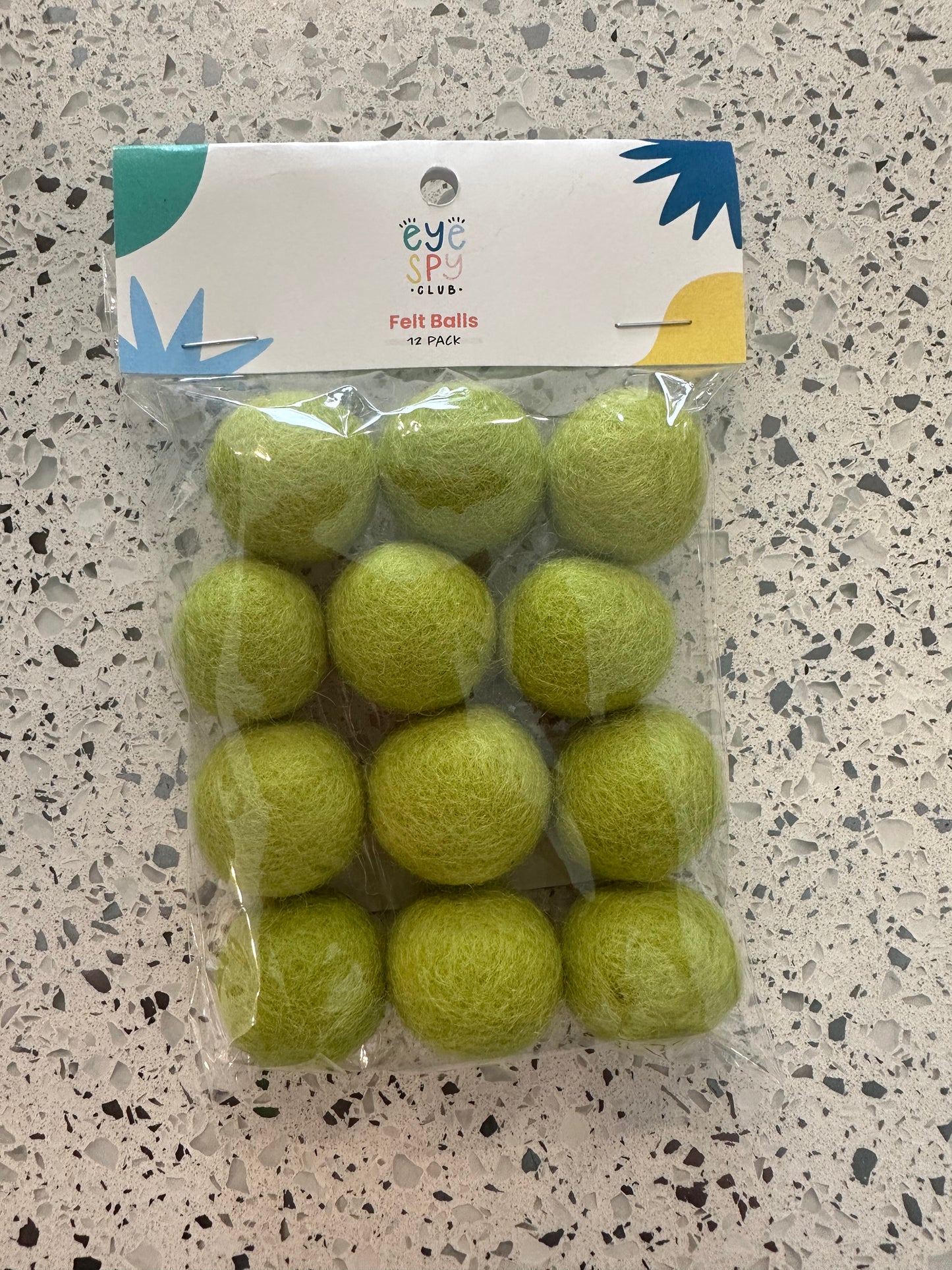 12 Pack Felt Balls