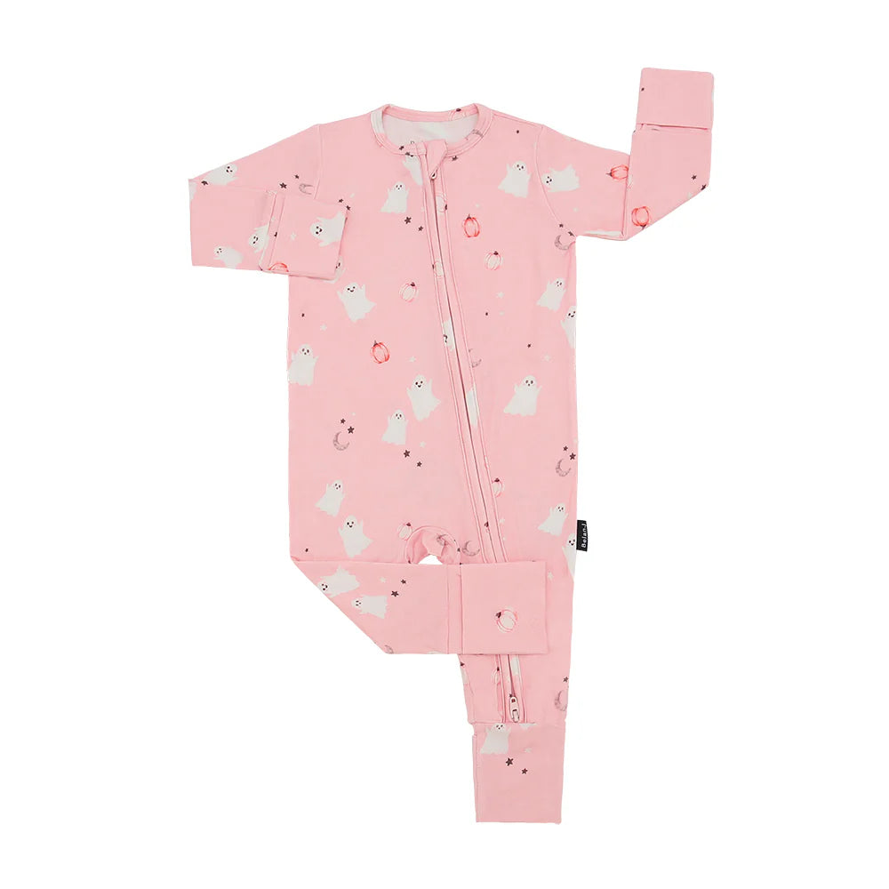 Pink Ghosts Sleeper/Romper