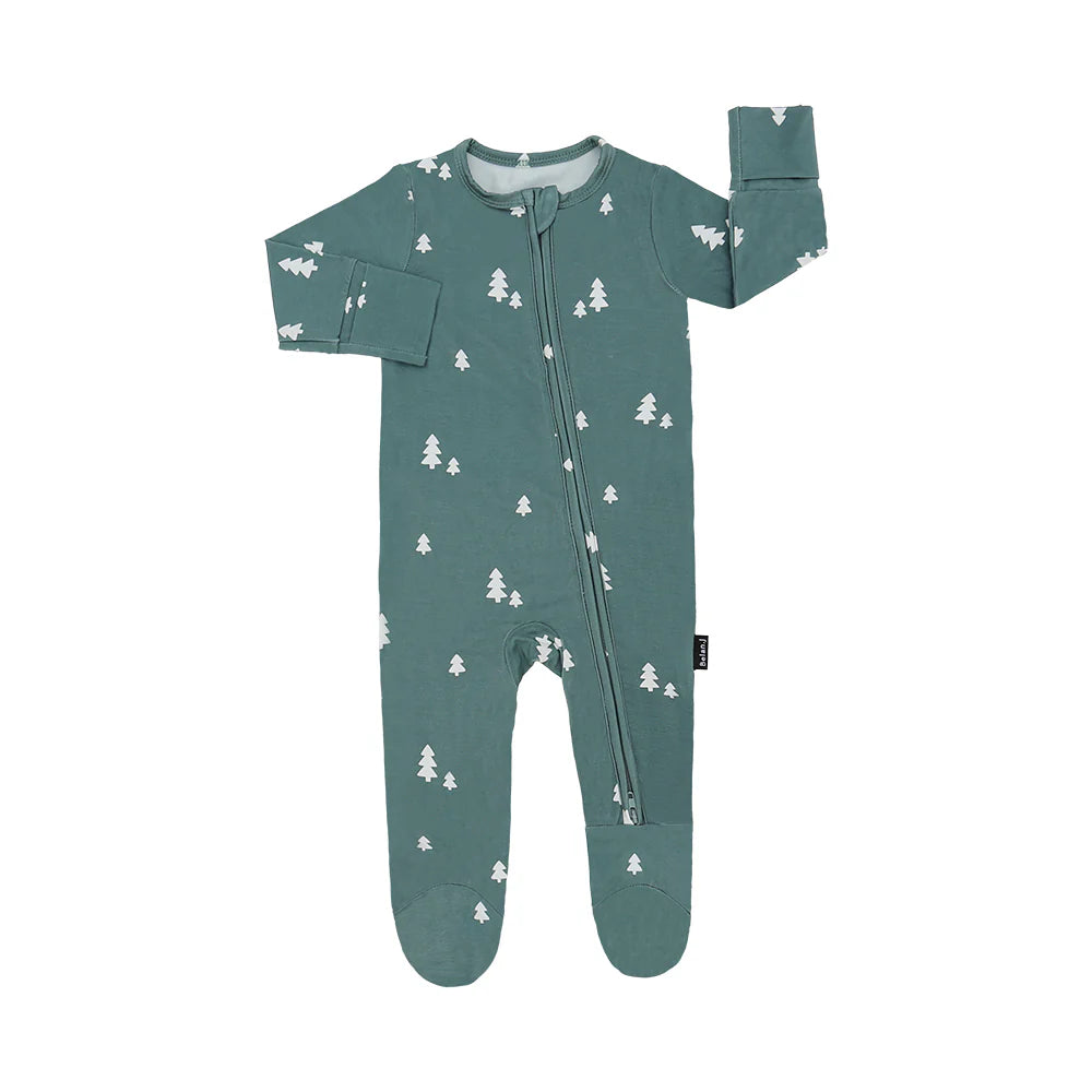Tiny Trees Footed Zipper Sleeper