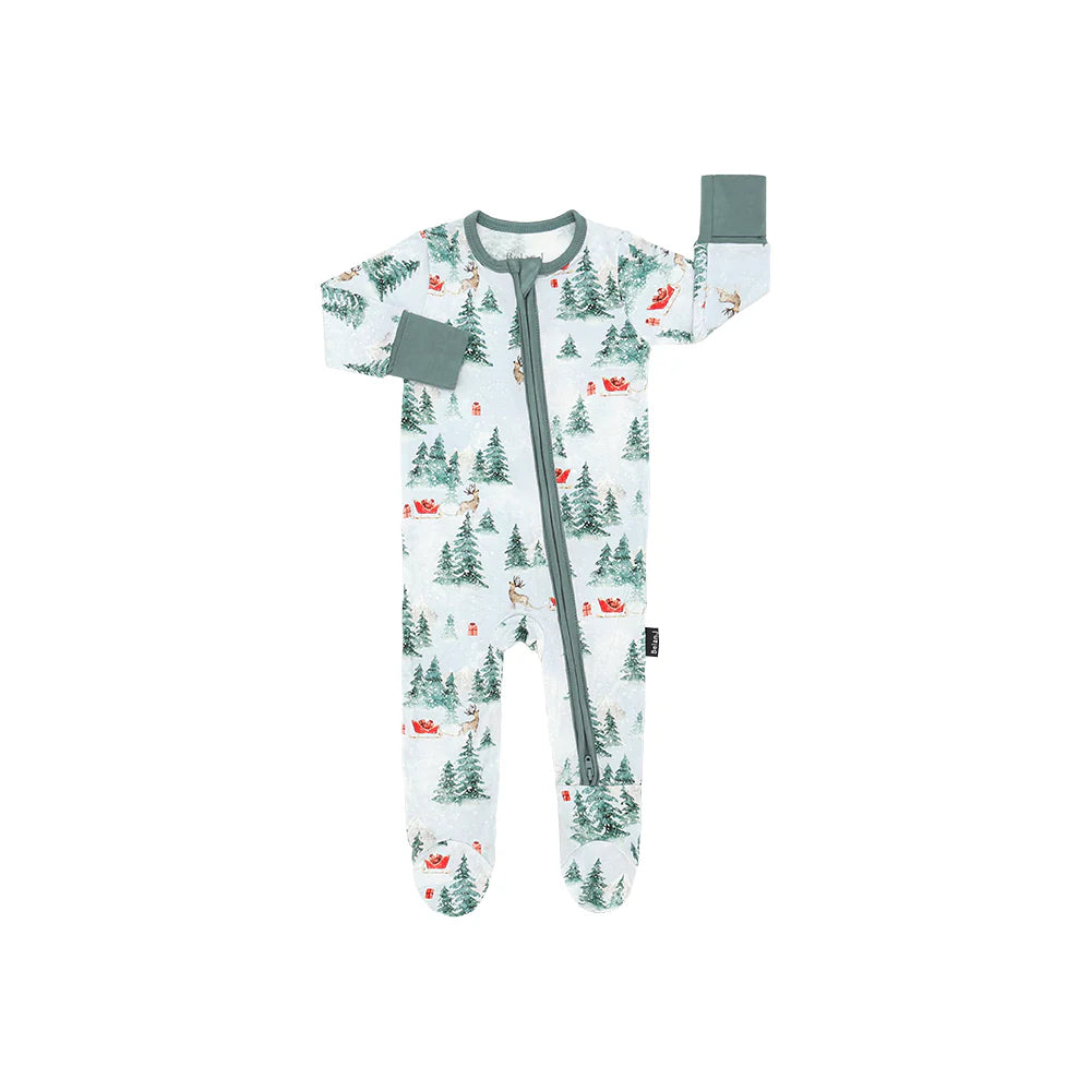 Sleigh Ride Footed Zipper Sleeper