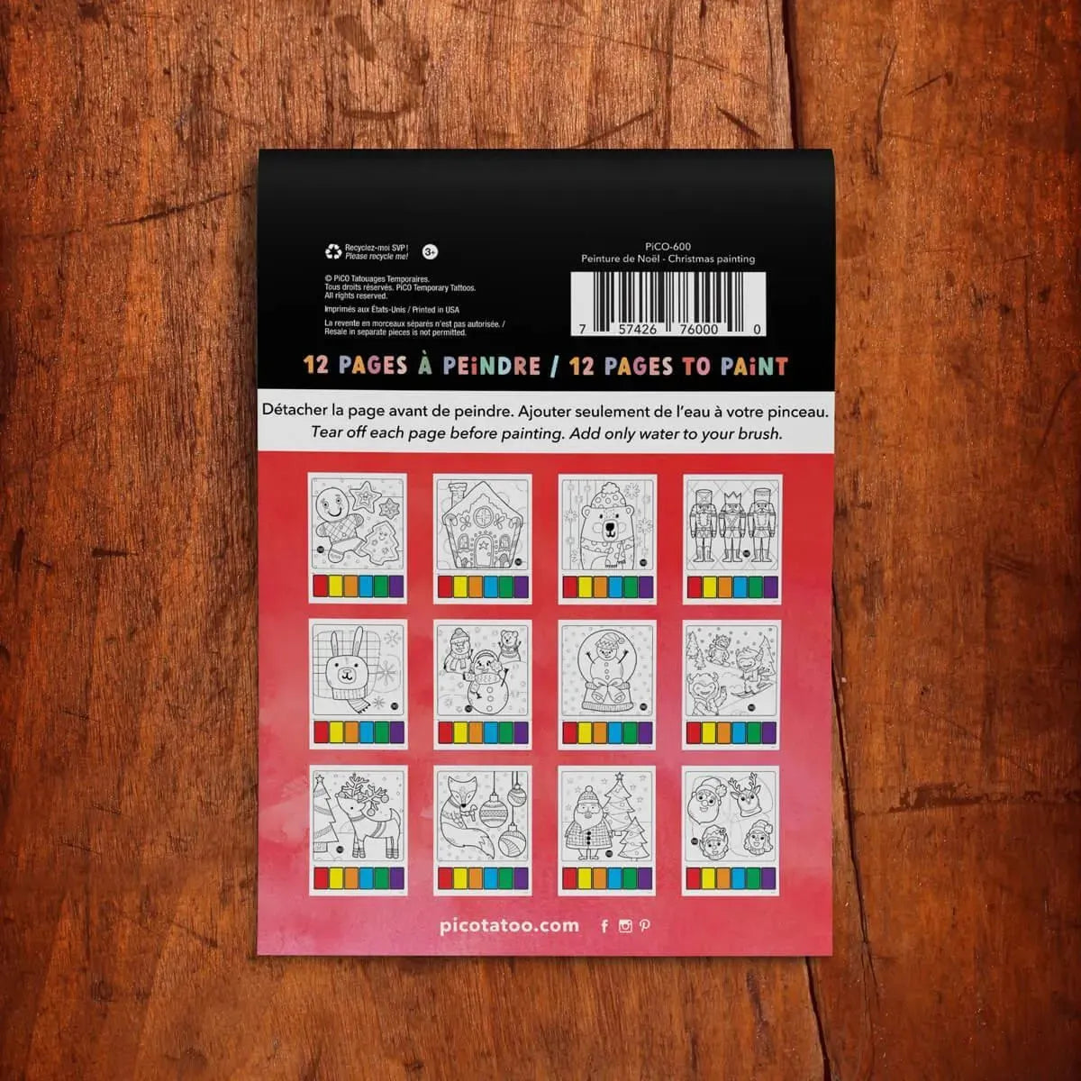 Magic painting booklet - Christmas
