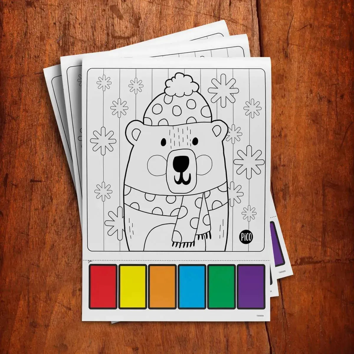 Magic painting booklet - Christmas