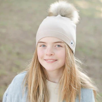 Fawn Pom Pom Hat