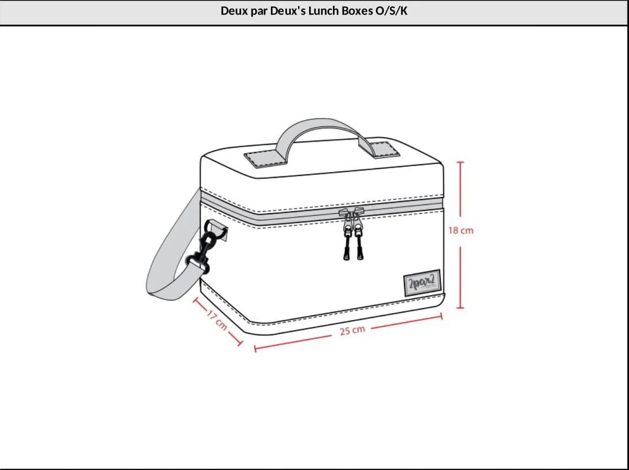 Lunch Box Black Dinosaur Print