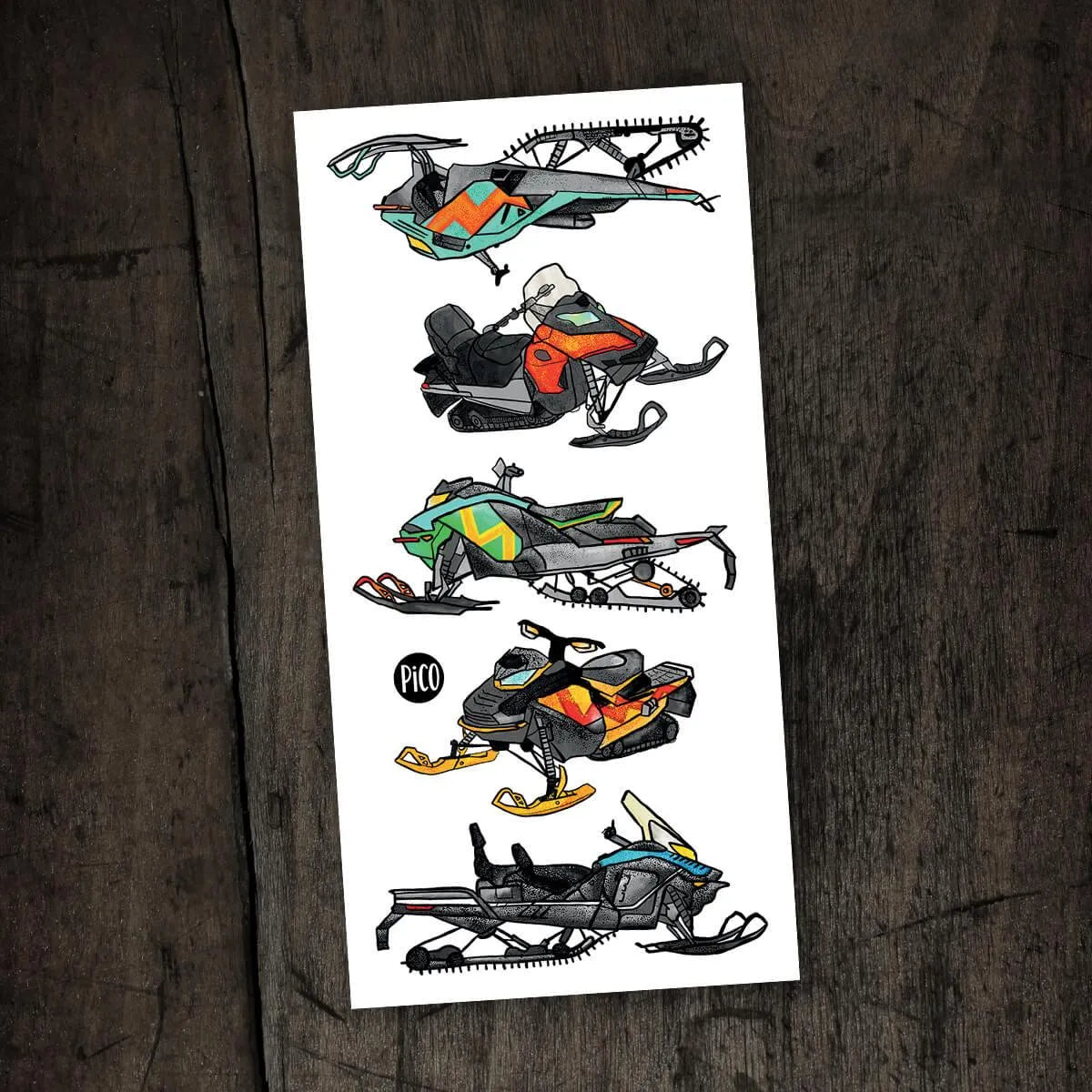 Fun snowmobiles Tattoos