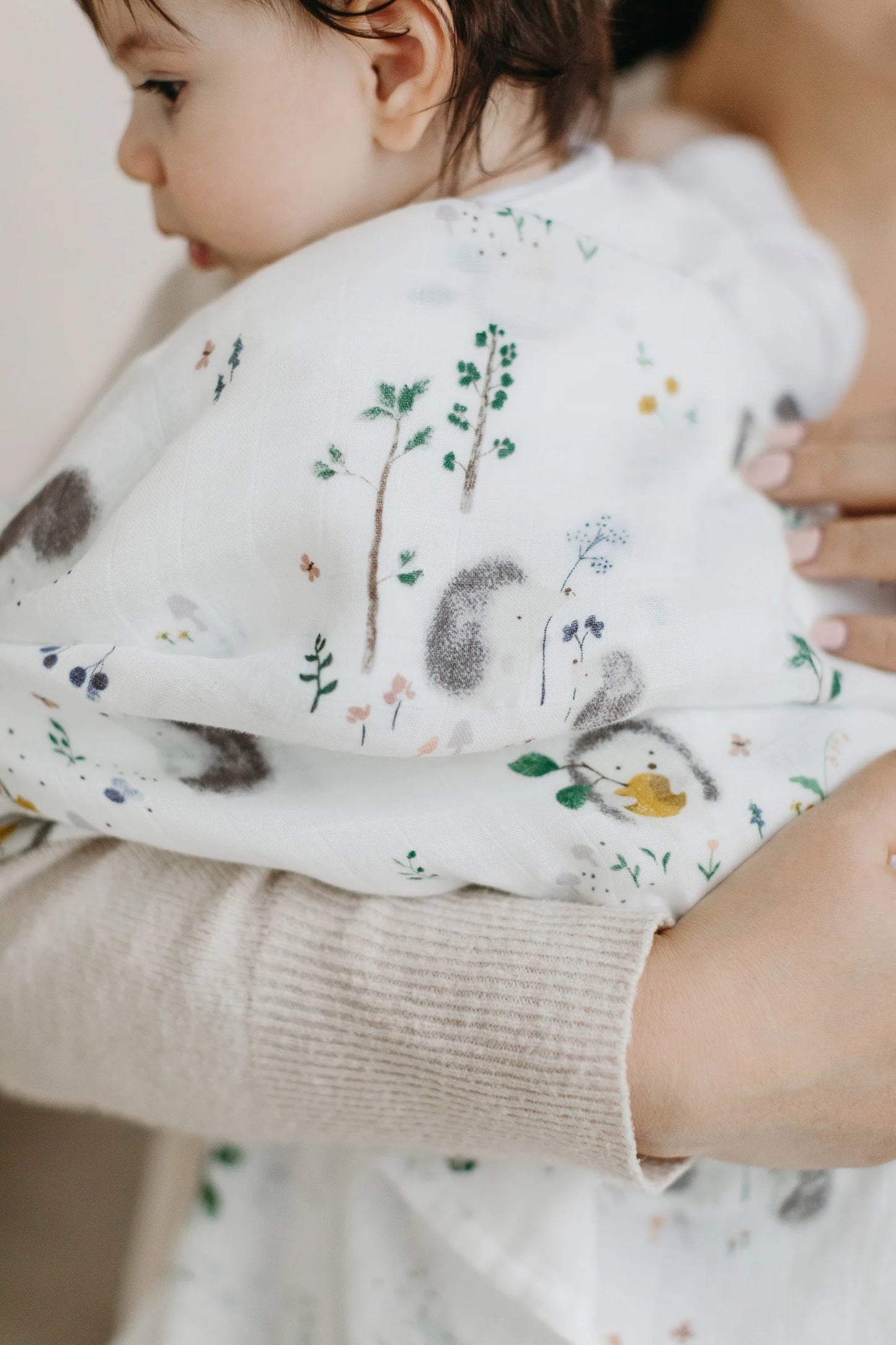 Hedgehogs Muslin Swaddle
