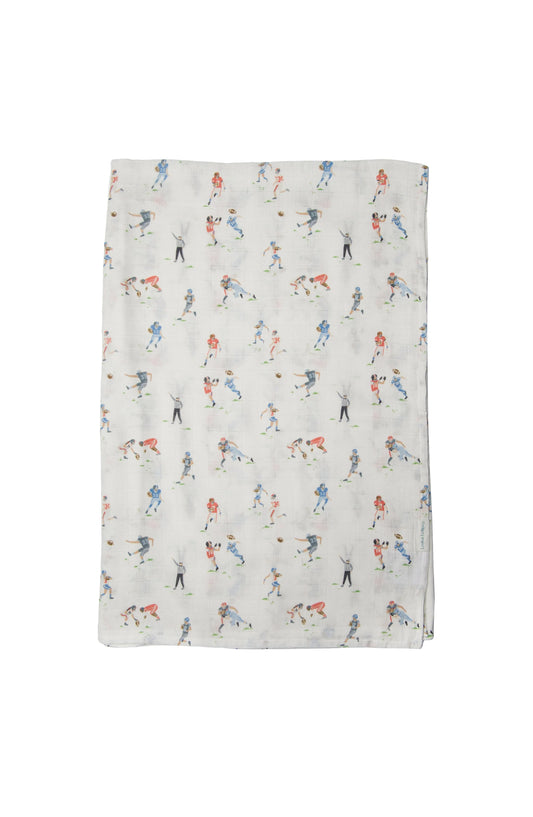 Football Muslin Swaddle