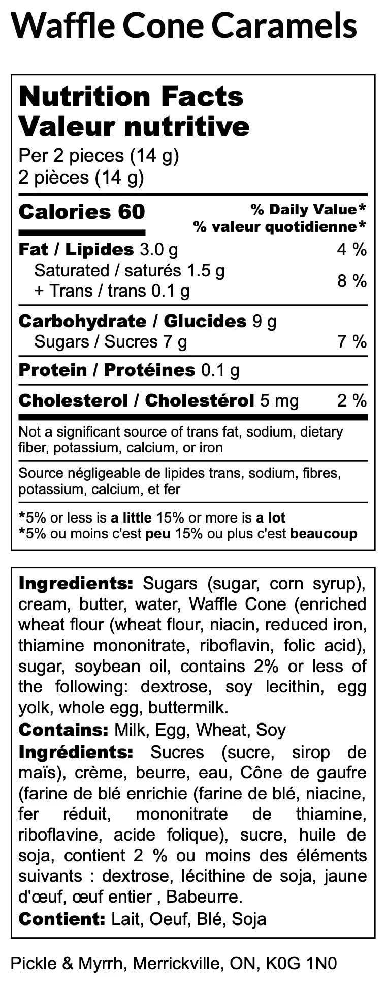 Waffle Cone Caramels