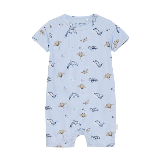 Ocean Friends Ribbed Romper