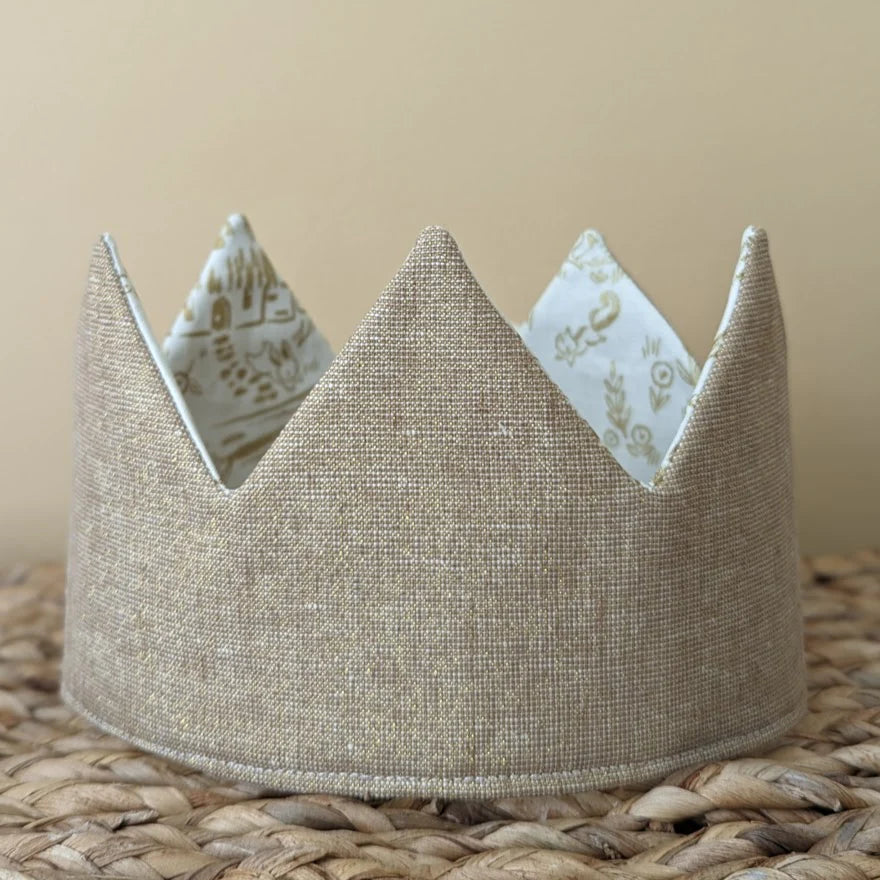 Metallic Gold Woodland Crown