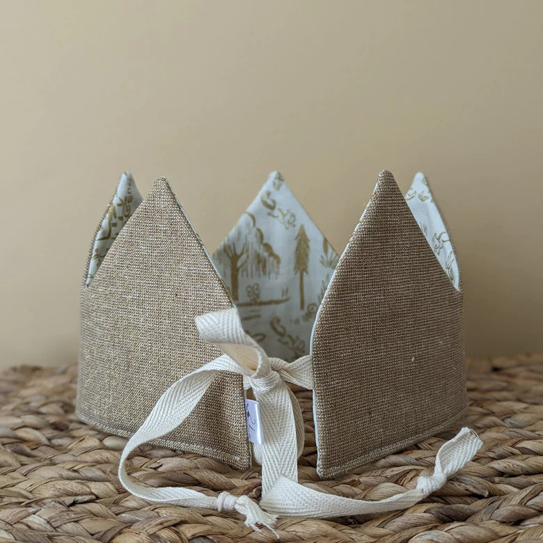 Metallic Gold Woodland Crown