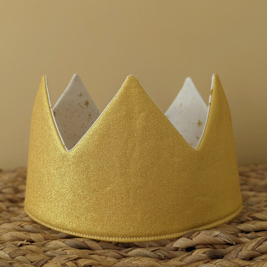 Metallic Gold Star Crown