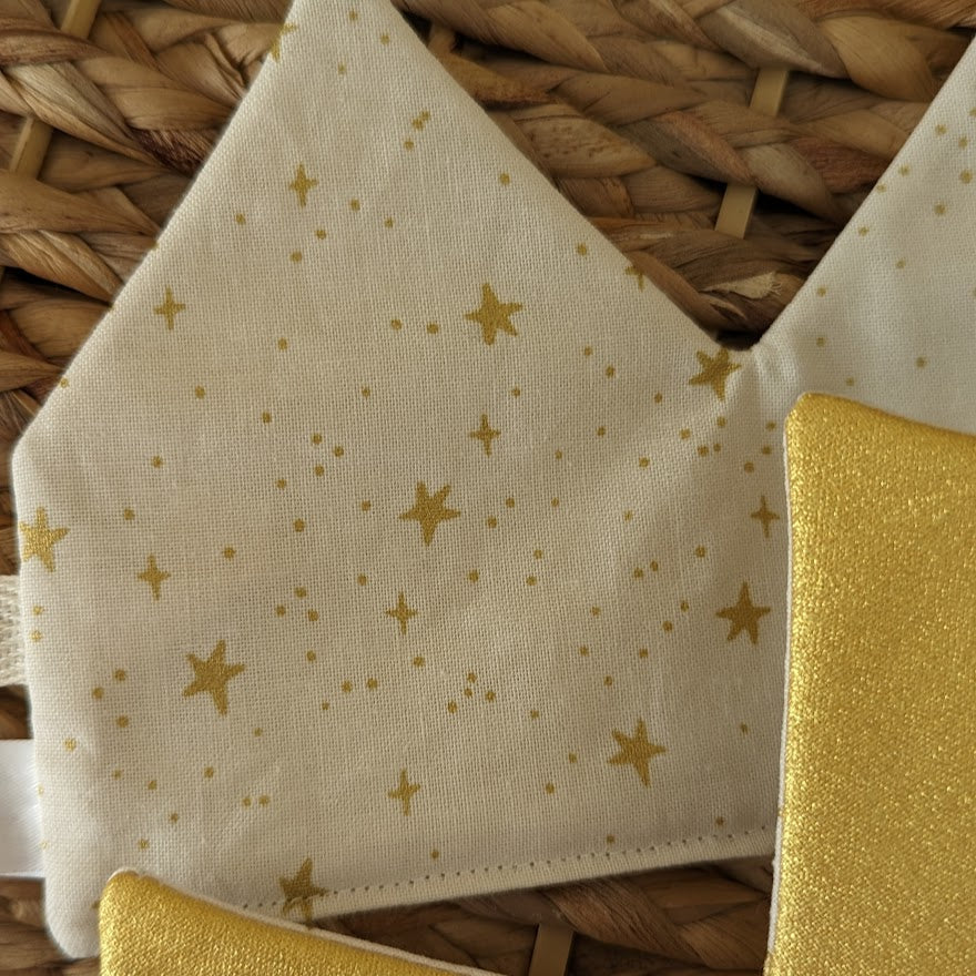 Metallic Gold Star Crown