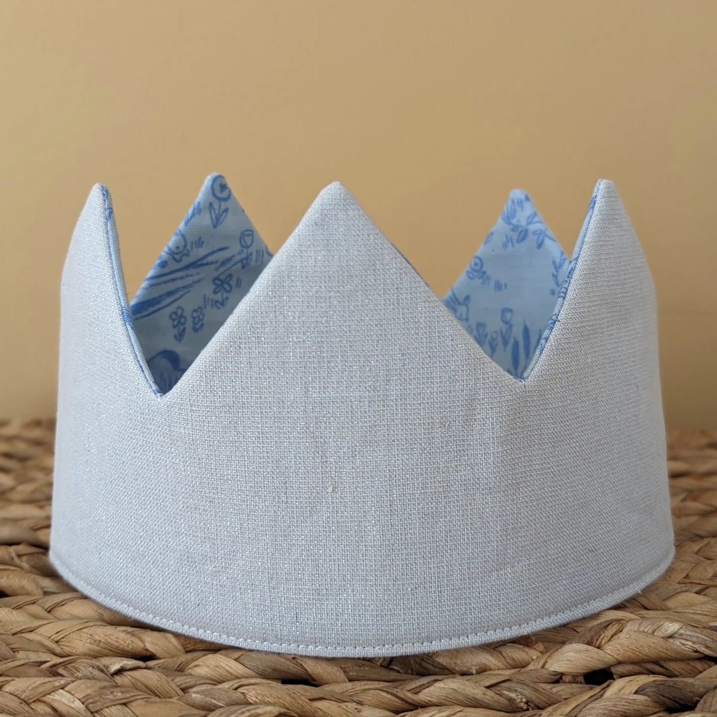 Metallic Blue Woodland Crown