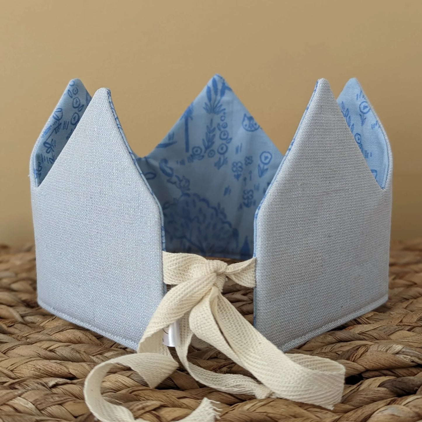Metallic Blue Woodland Crown