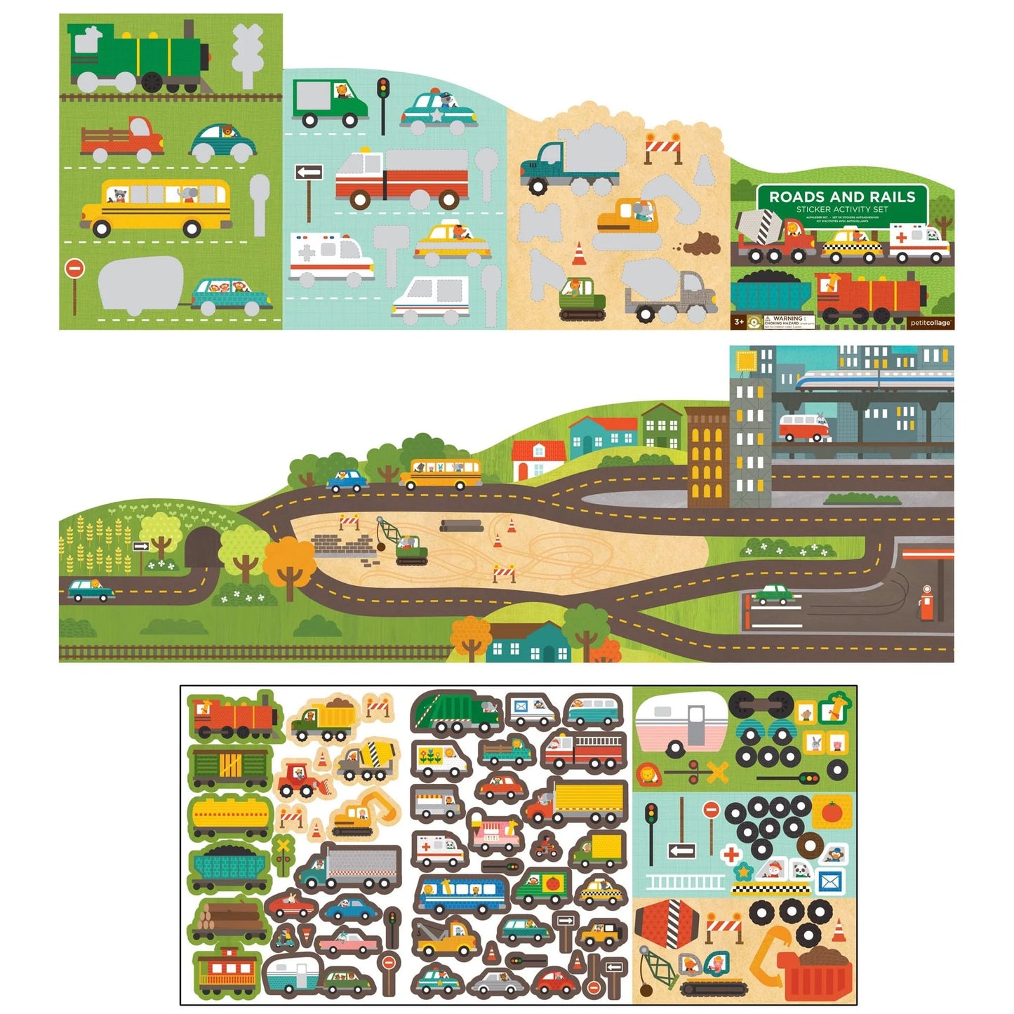 Roads + Rails Sticker Activity Set