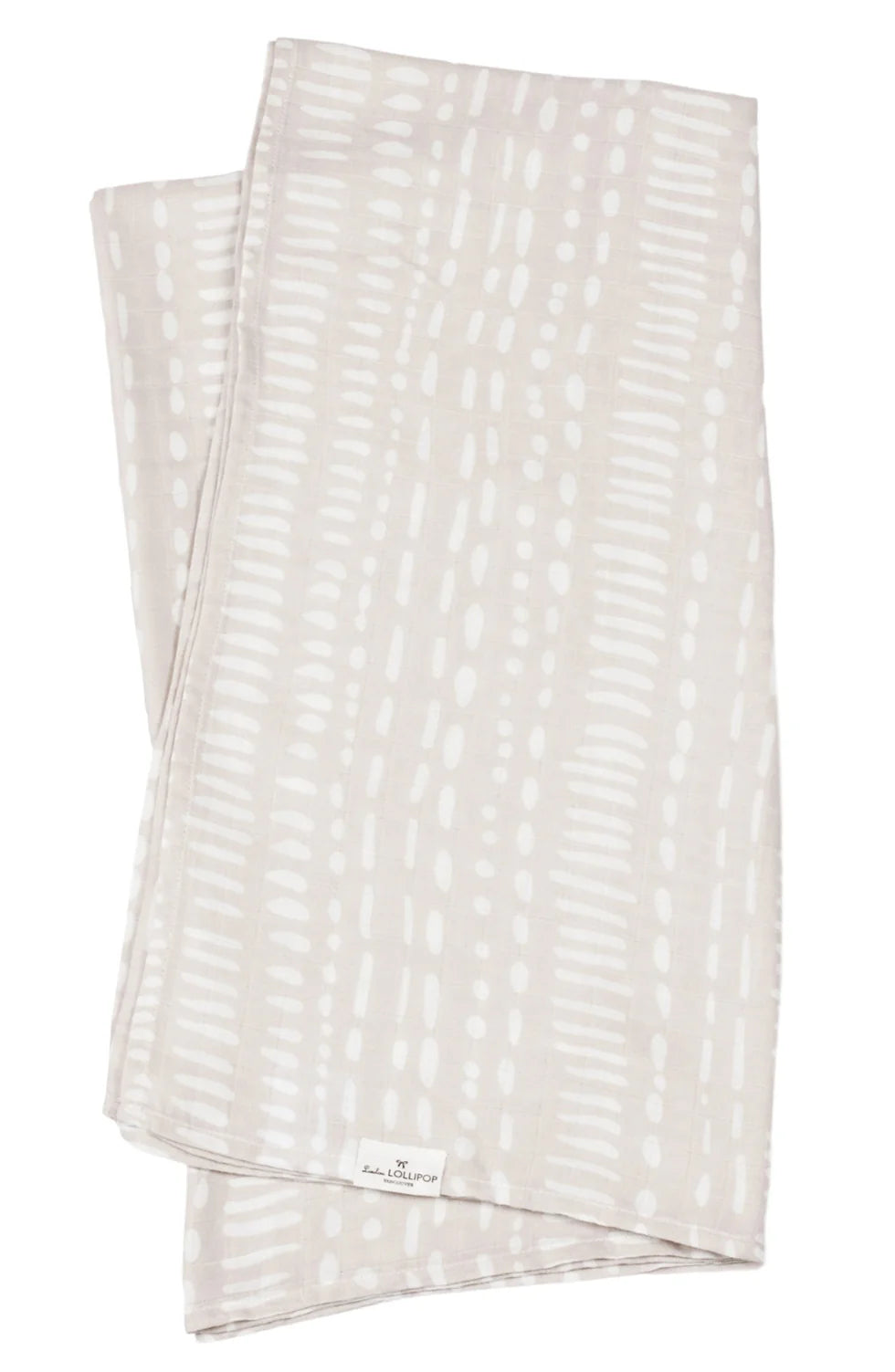 Grey Mudcloth Muslin Swaddle