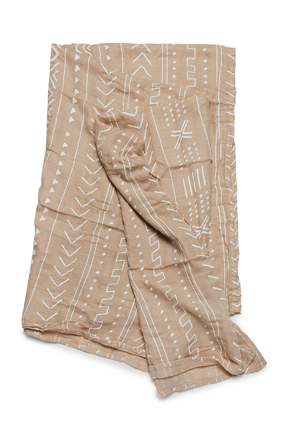 Almond Mudcloth Muslin Swaddle